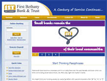 Tablet Screenshot of firstbethany.com